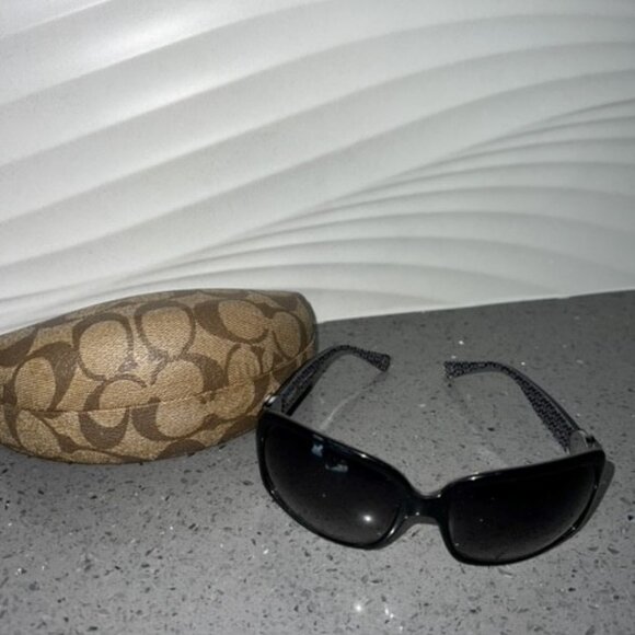 COACH WOMENS SUNGLASSES BELLE S461 BLACK - Picture 5 of 9